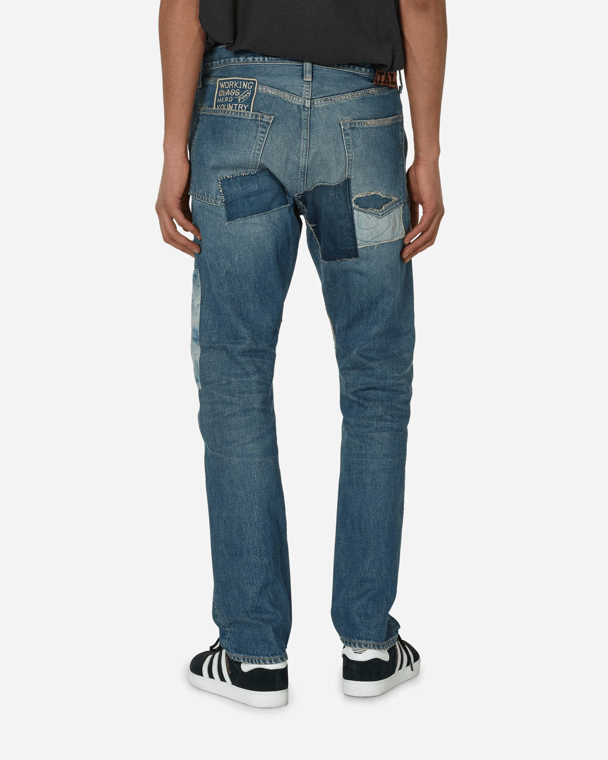 Pantalon Monkey Cisco en denim 14oz 5P (Réédition Dixie) Indigo