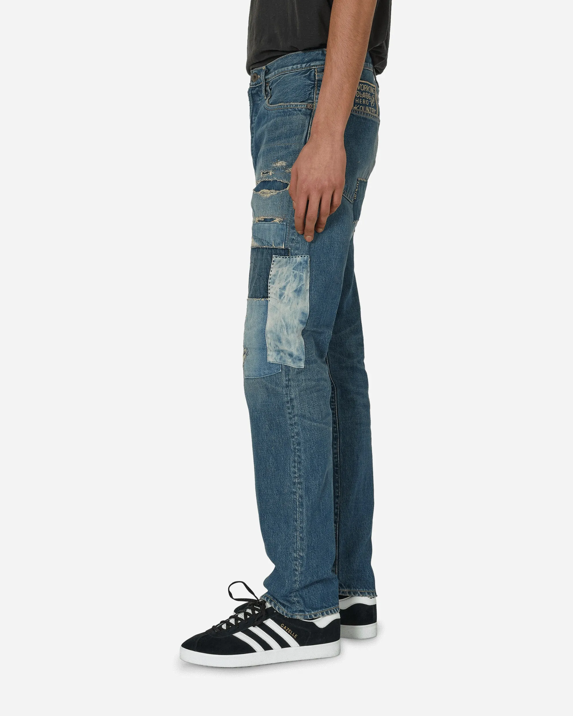 Pantalon Monkey Cisco en denim 14oz 5P (Réédition Dixie) Indigo