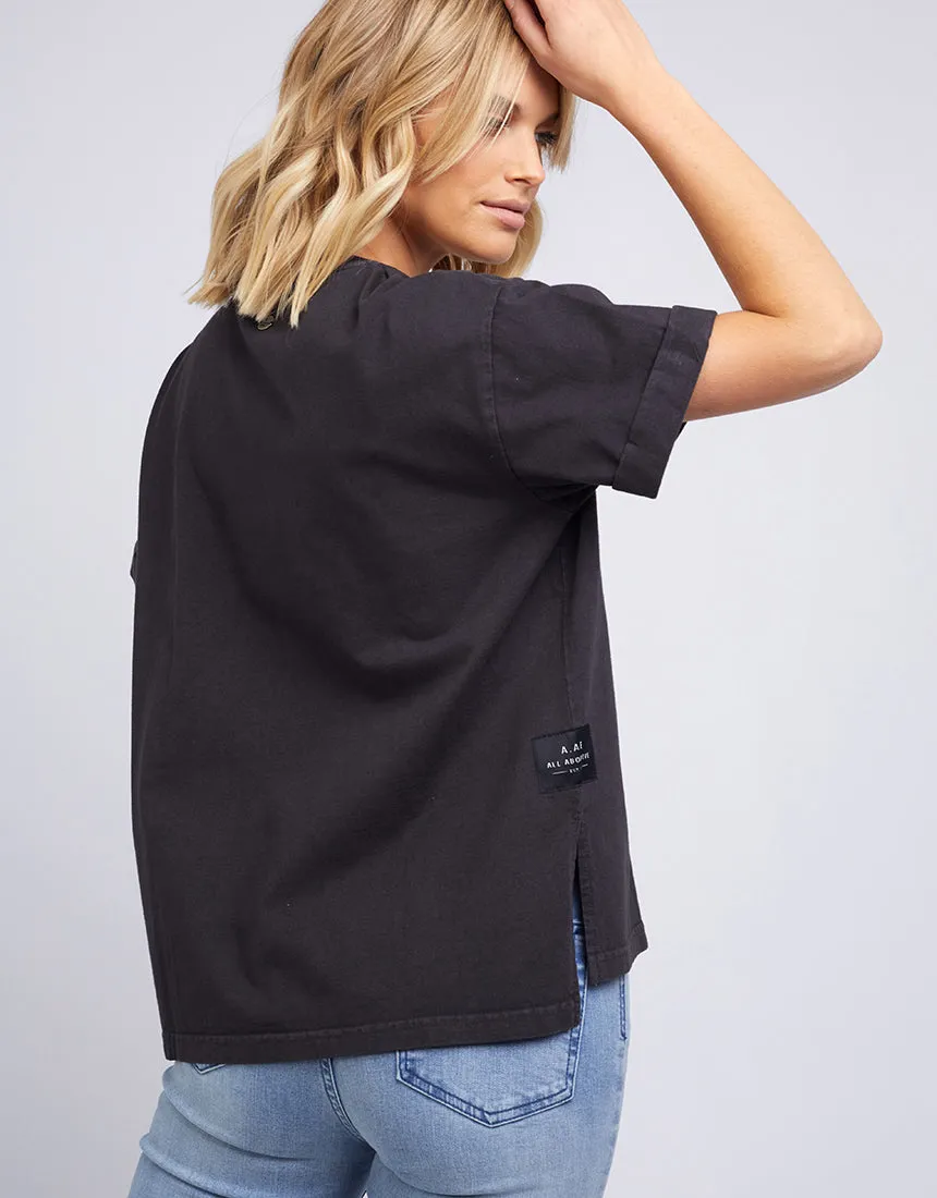 T-shirt lavé All About Eve AAE Noir lavé