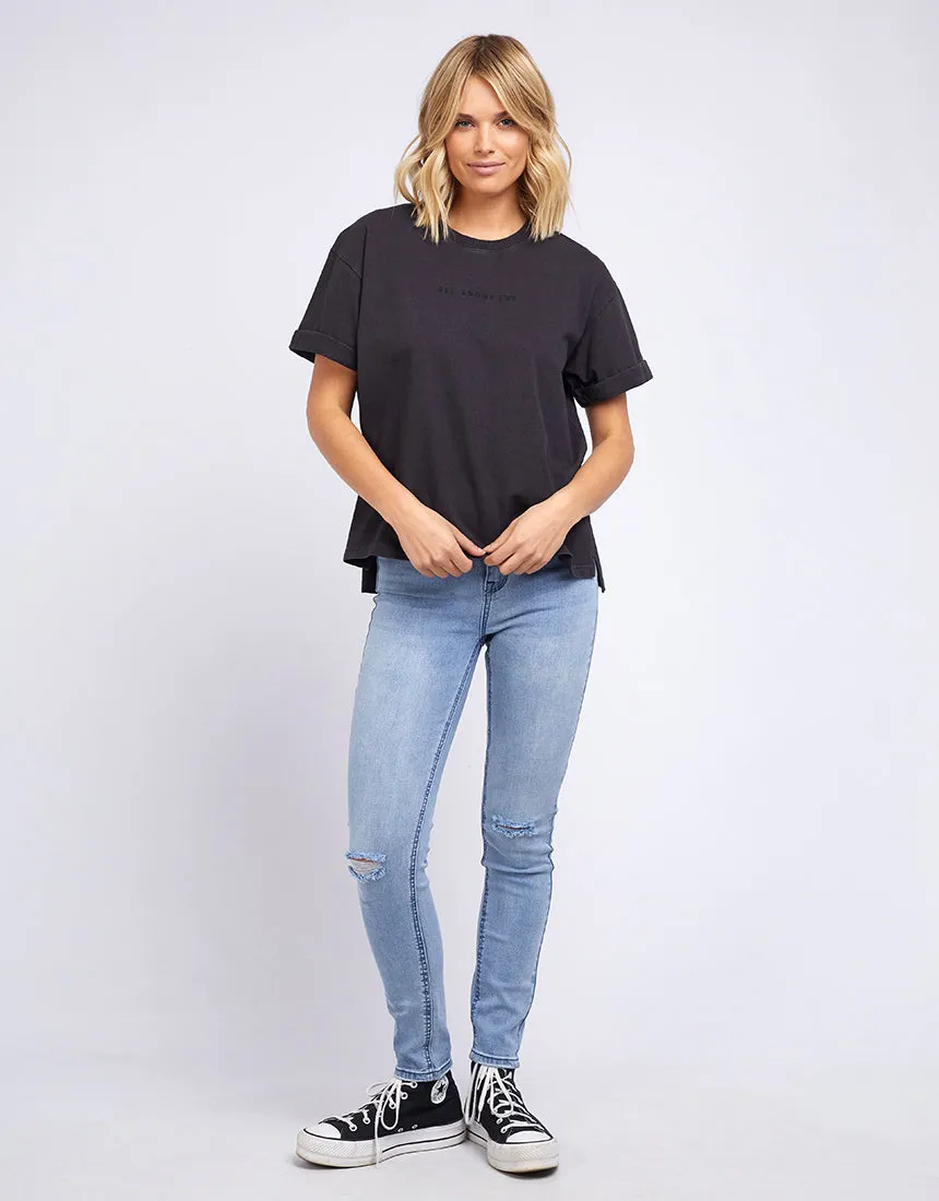 T-shirt lavé All About Eve AAE Noir lavé