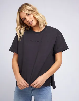 T-shirt lavé All About Eve AAE Noir lavé