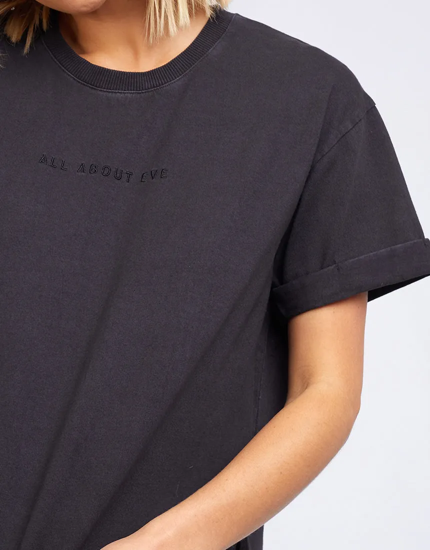 T-shirt lavé All About Eve AAE Noir lavé