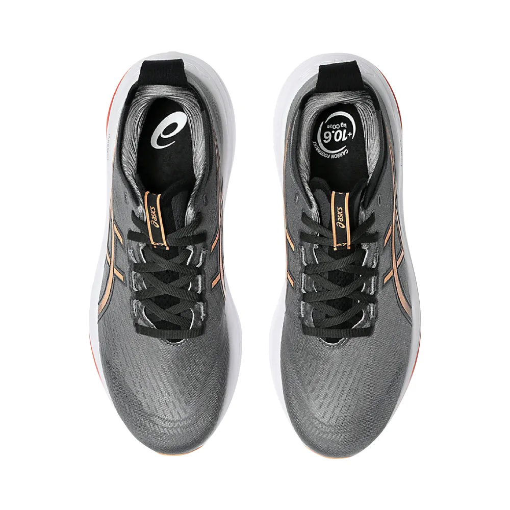 Asics Chaussure de Course Homme Gel-Nimbus 27 en Carbone/Mojave