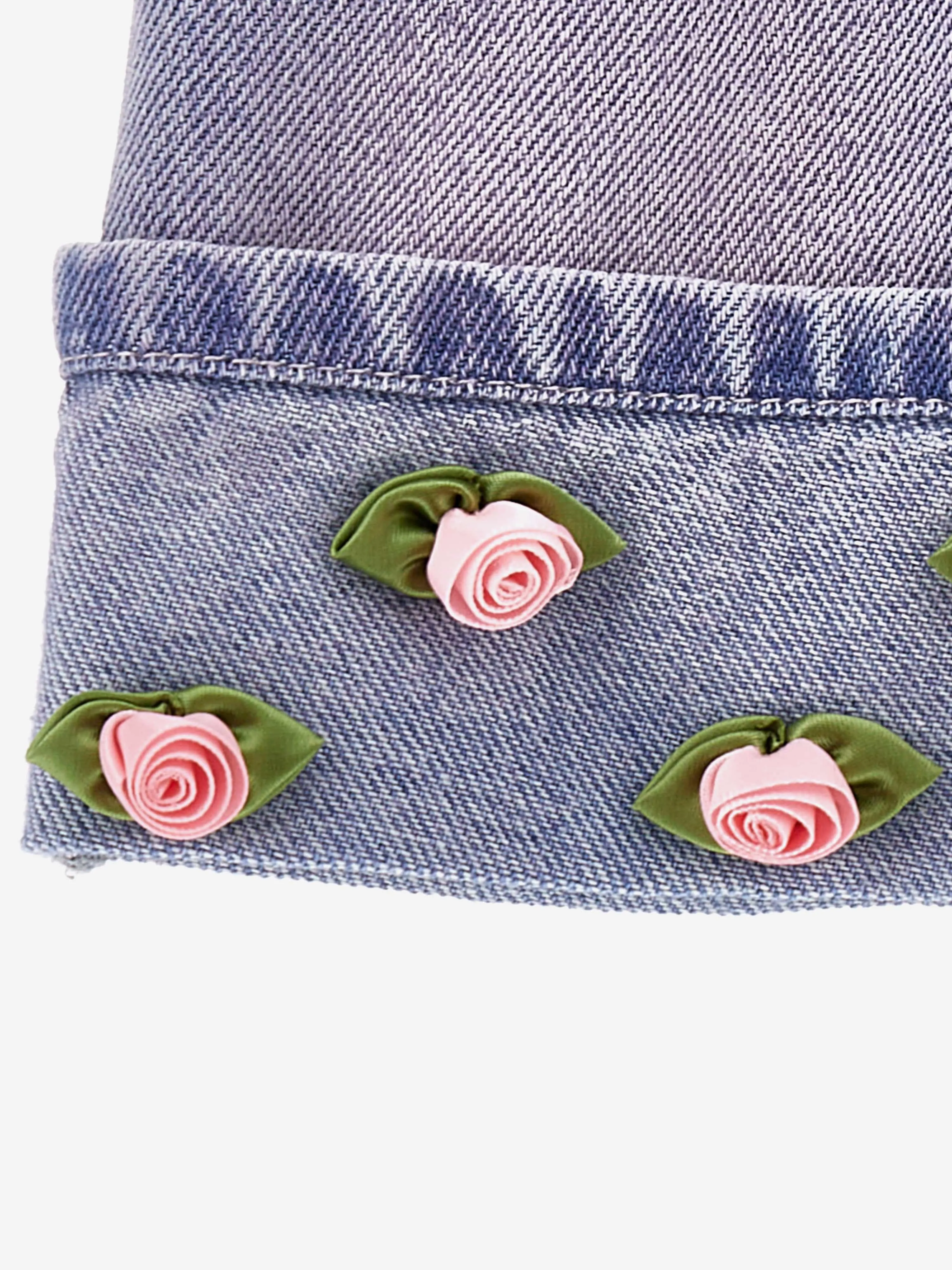 Robe salopette en jean bleu pour bébé fille