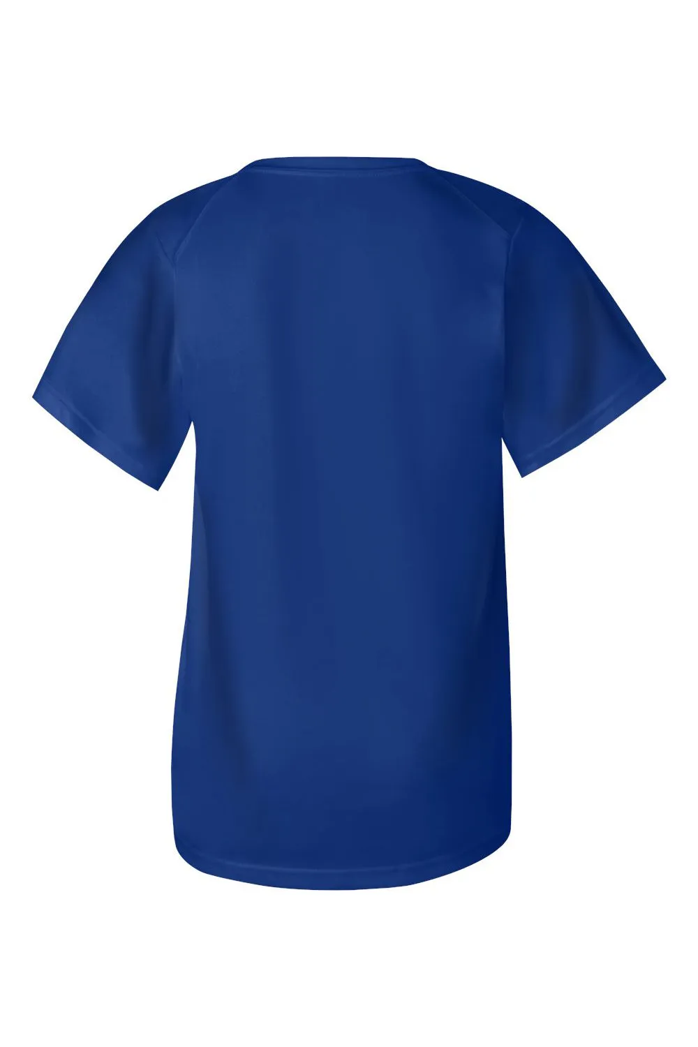 T-shirt à manches courtes et col rond Badger Youth B-Core absorbant l'humidité - Bleu royal