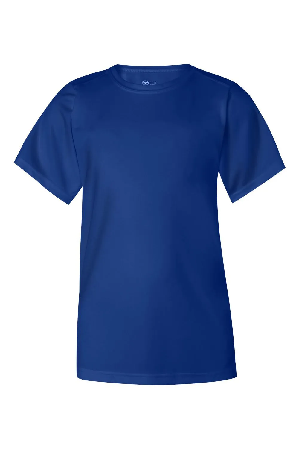 T-shirt à manches courtes et col rond Badger Youth B-Core absorbant l'humidité - Bleu royal