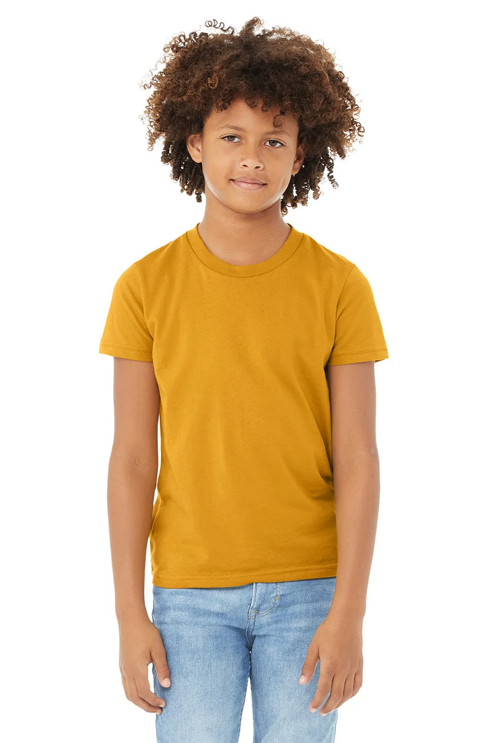 Bella   Canvas T-shirt à manches courtes col rond pour jeunes - Jaune moutarde