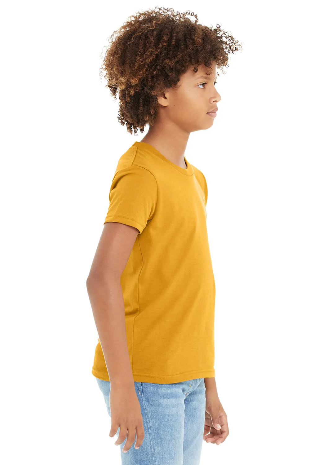 Bella   Canvas T-shirt à manches courtes col rond pour jeunes - Jaune moutarde