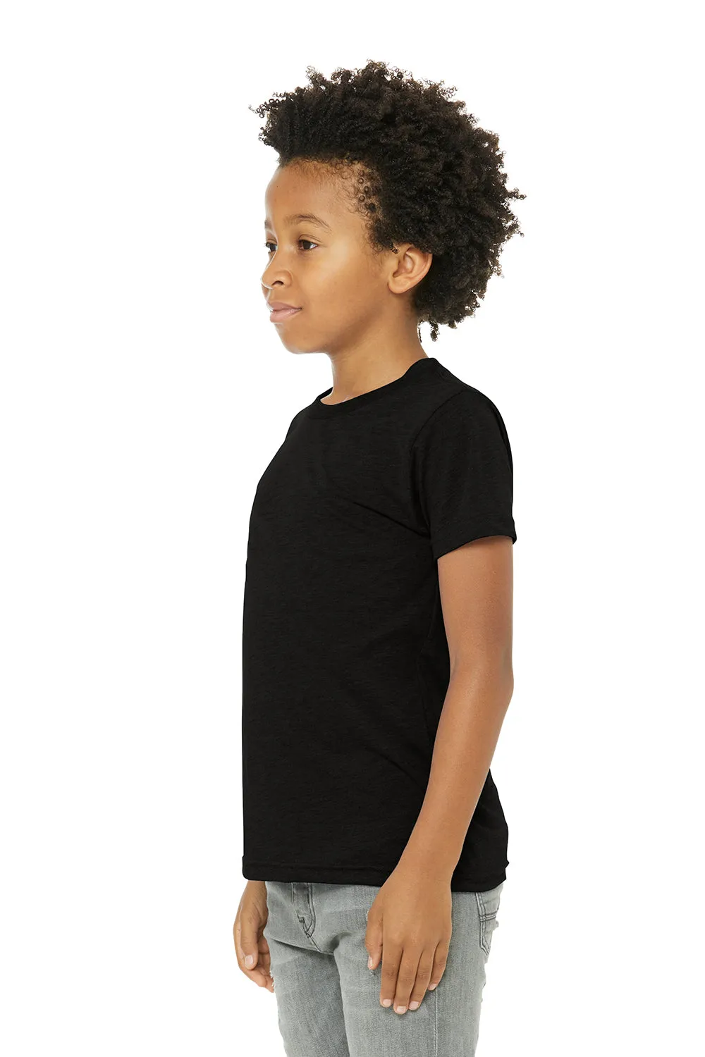 Bella   Canvas T-shirt à manches courtes pour jeunes - Noir uni