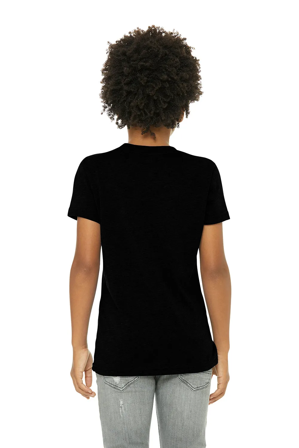 Bella   Canvas T-shirt à manches courtes pour jeunes - Noir uni