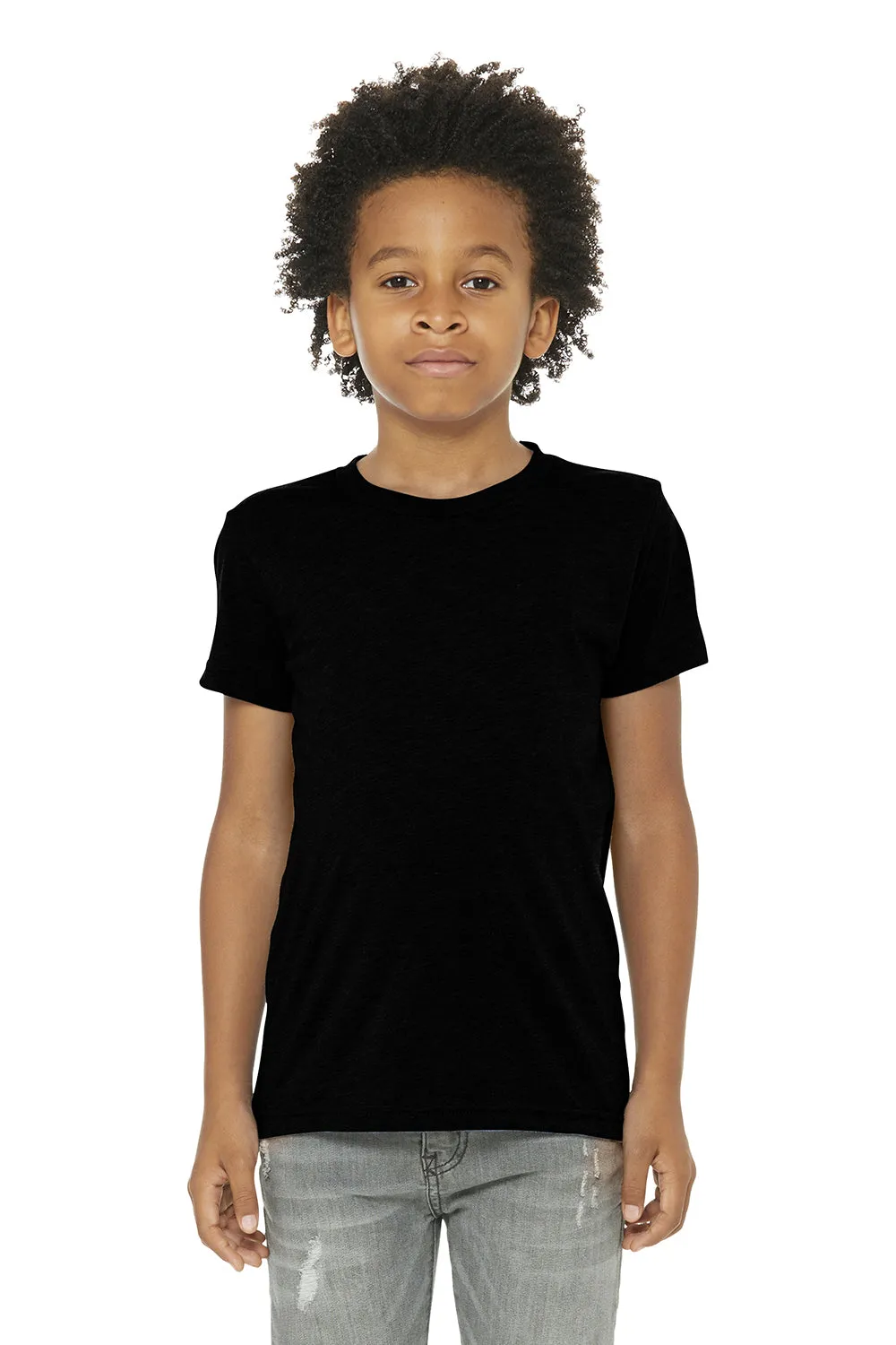 Bella   Canvas T-shirt à manches courtes pour jeunes - Noir uni
