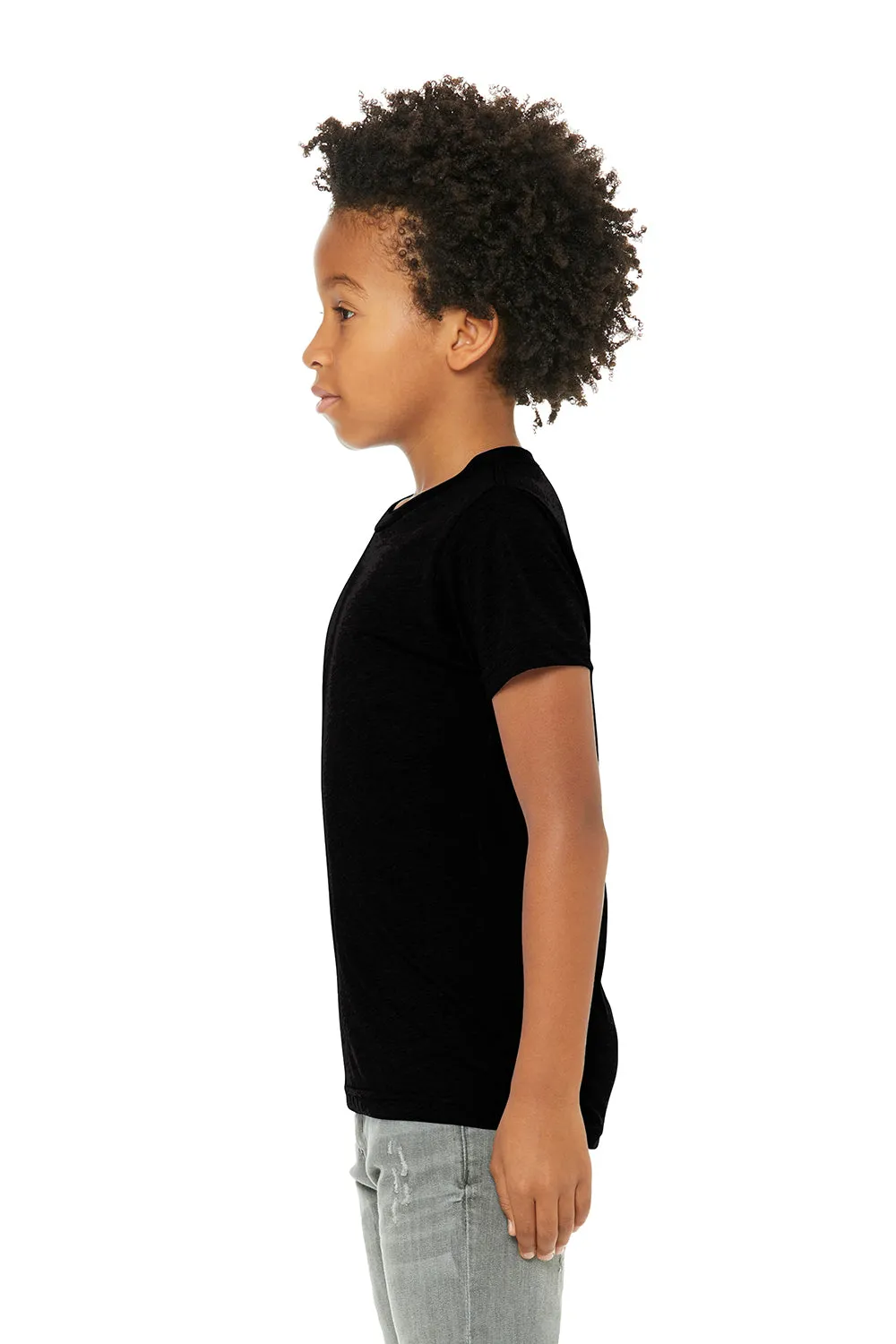 Bella   Canvas T-shirt à manches courtes pour jeunes - Noir uni