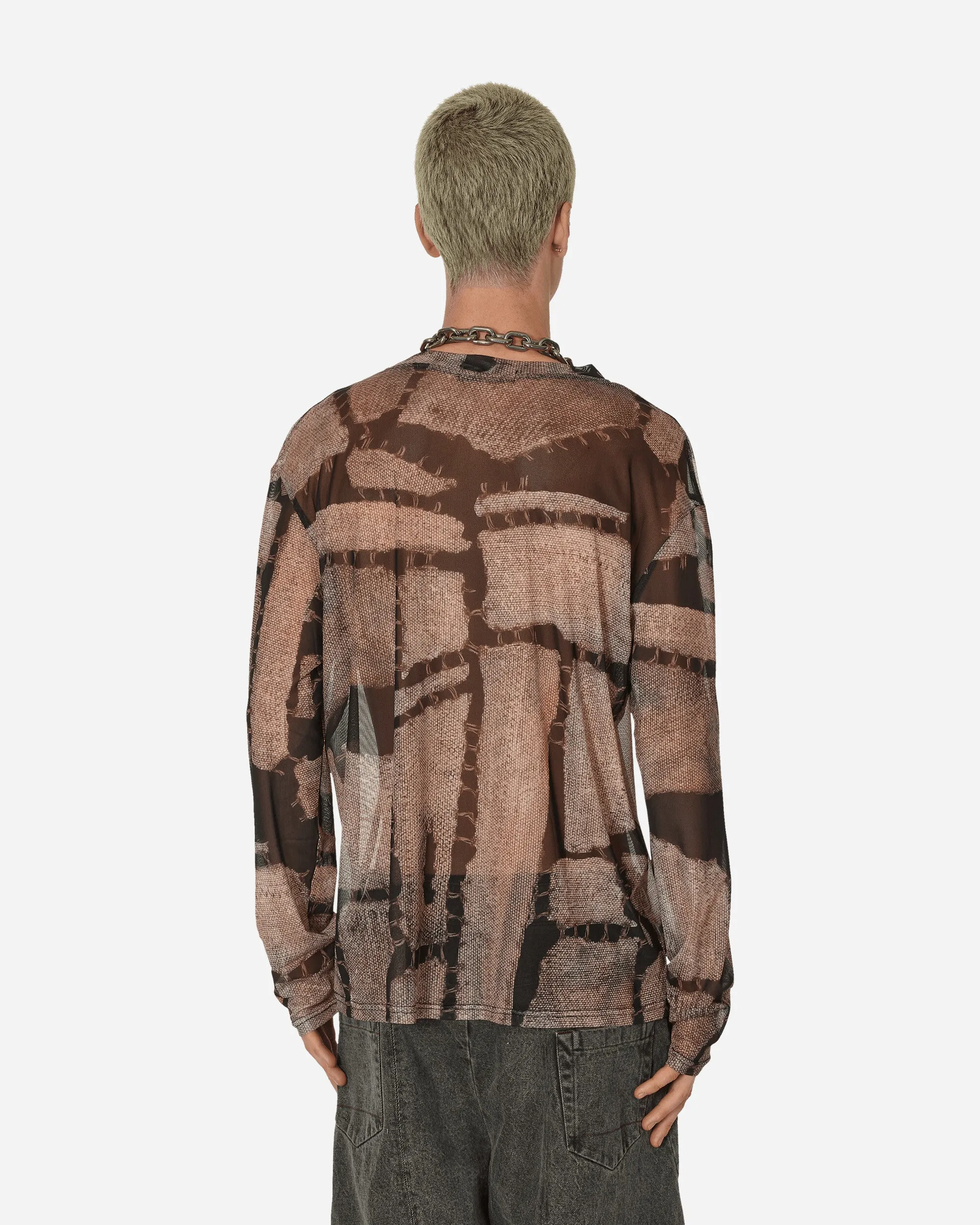 T-shirt manches longues Ben Mesh couleur rouille