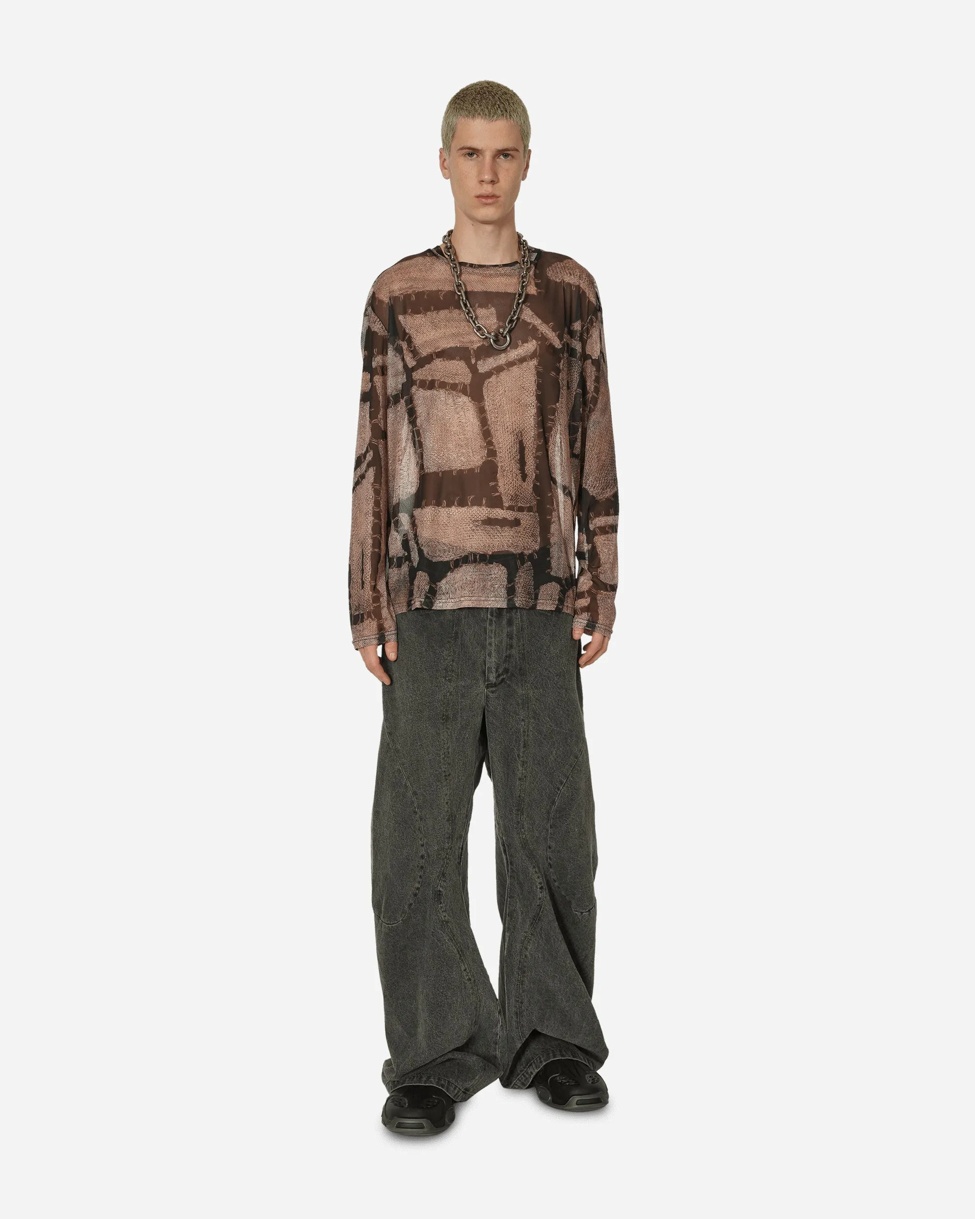 T-shirt manches longues Ben Mesh couleur rouille