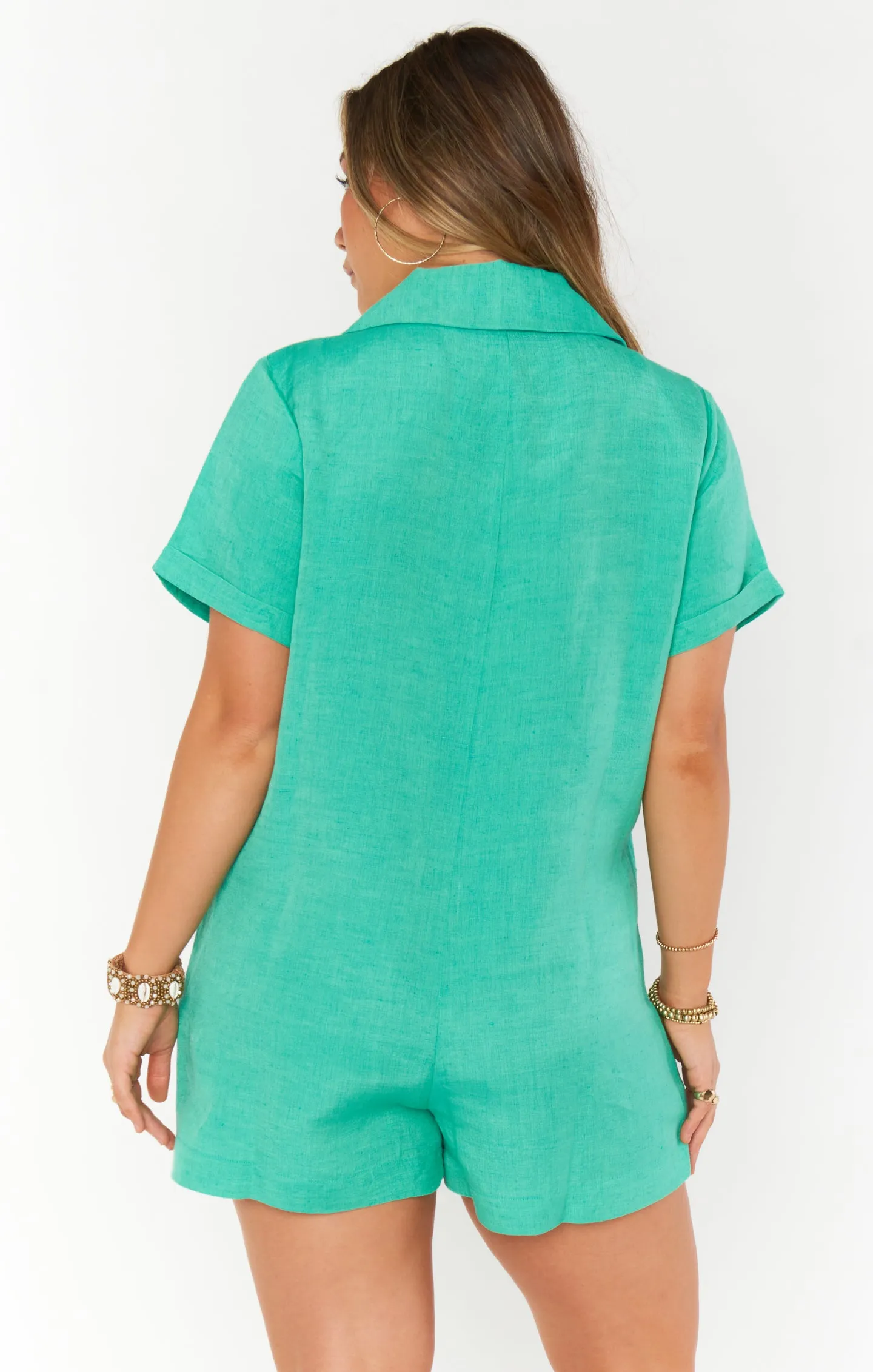 Blazer Combishort Bicoastal ~ Lin vert d'eau