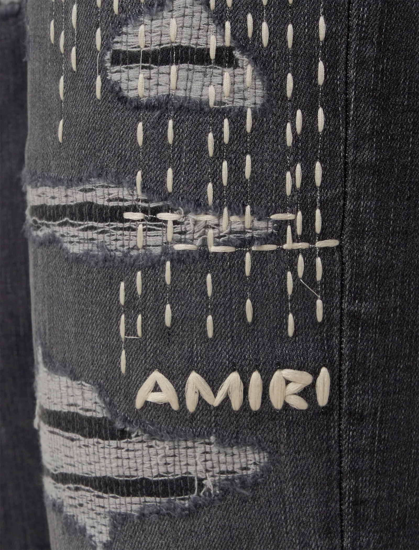 JEAN RÉPARÉ BORO Vêtements AMIRI