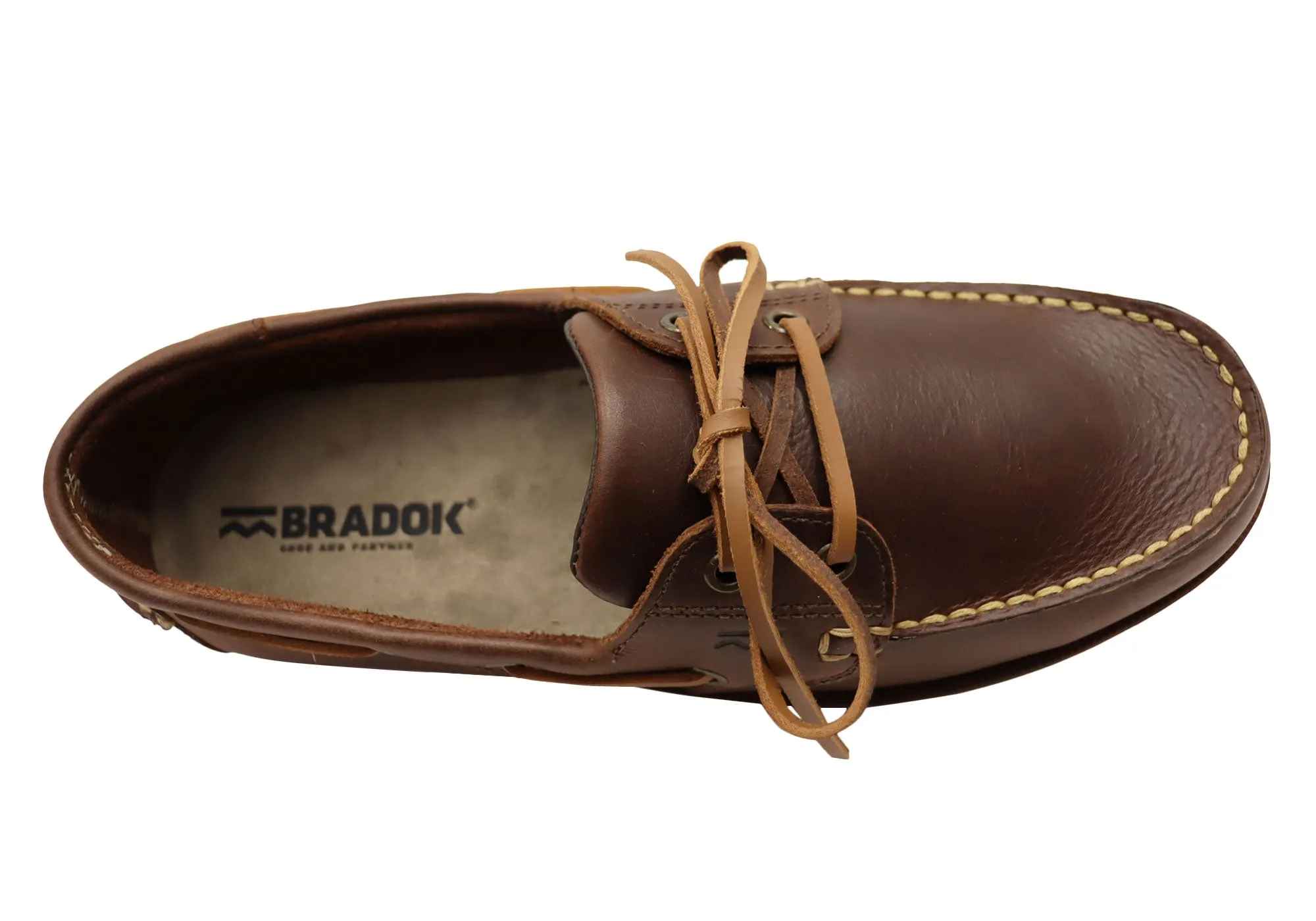 Bradok Chaussures Homme Confortables en Cuir Type Boat Fabriquées au Brésil Bradok Shoes