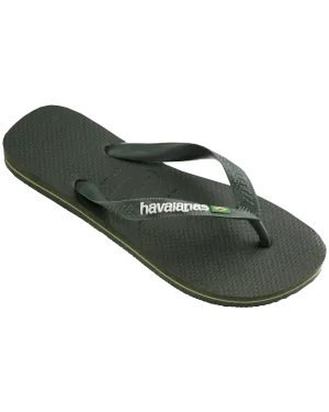 Tongues Brazil en vert olive