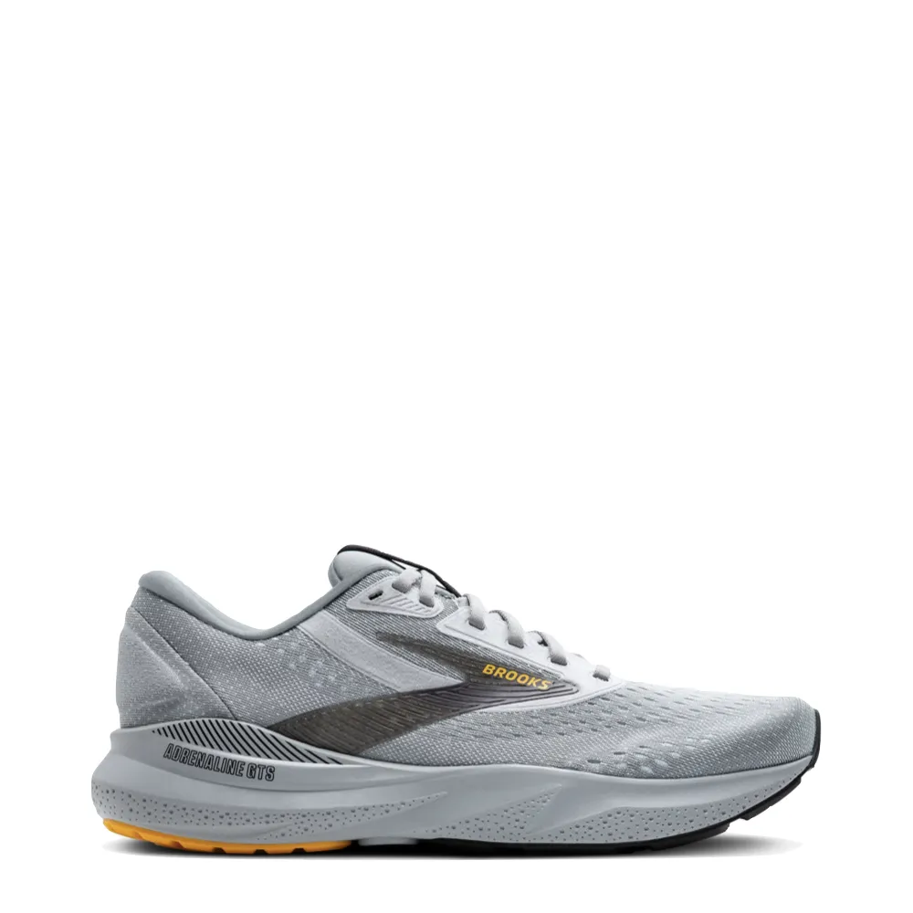 Chaussure de course Brooks Adrenaline GTS 24 pour homme en Alliage/Blanc/Or Fusion