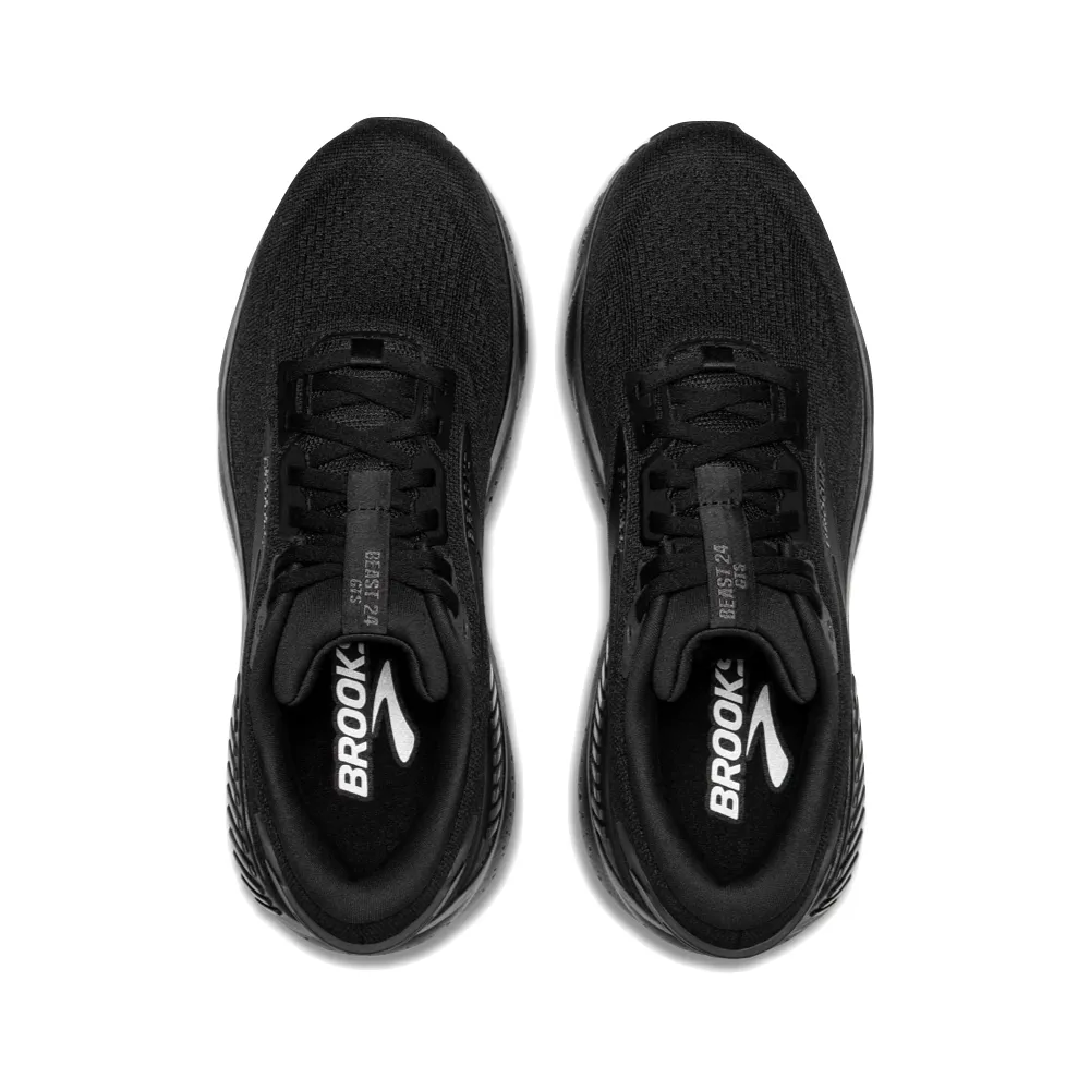 Chaussure de course Brooks Beast GTS 24 pour homme en noir/noir/ébène