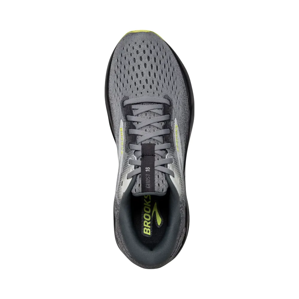 Chaussure de sport Brooks Men's Ghost 16 en Primer/Gris/Citron vert