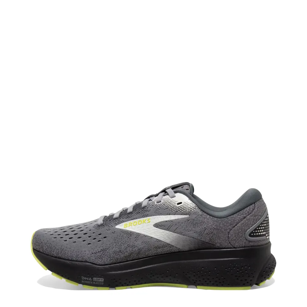 Chaussure de sport Brooks Men's Ghost 16 en Primer/Gris/Citron vert