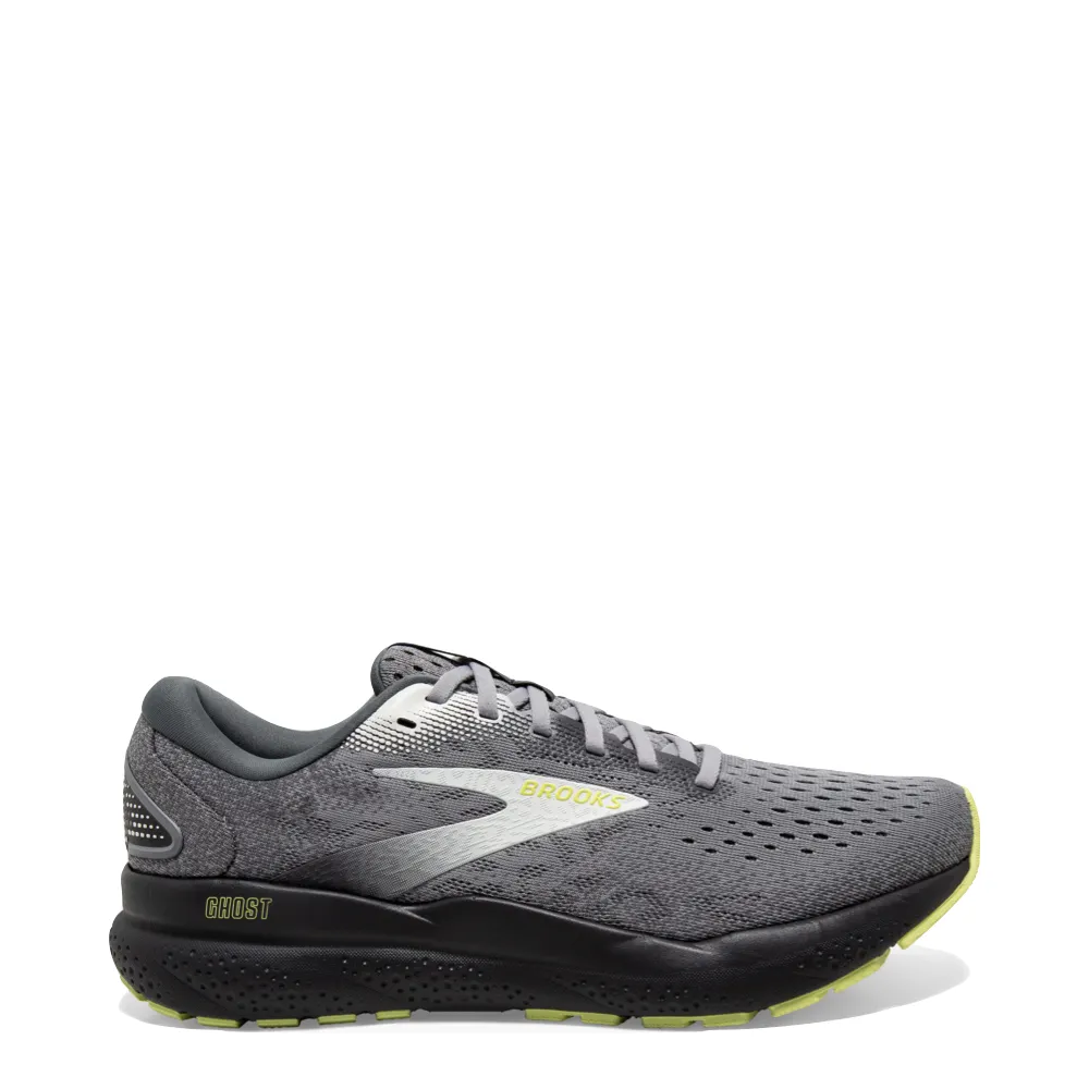 Chaussure de sport Brooks Men's Ghost 16 en Primer/Gris/Citron vert