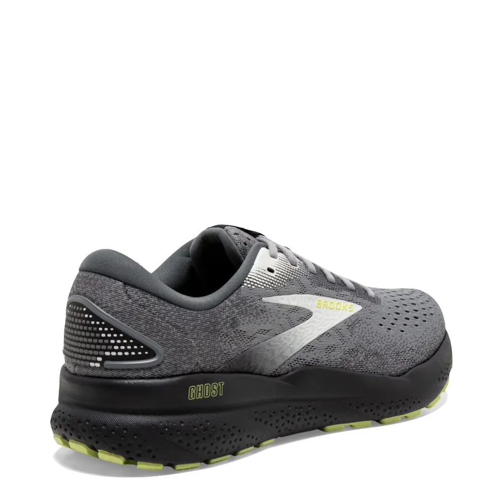 Chaussure de sport Brooks Men's Ghost 16 en Primer/Gris/Citron vert