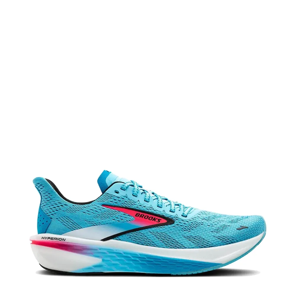 Chaussure de course Brooks Hyperion 2 pour homme en Crystal Seas/Diva Pink/Noir