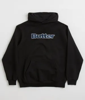 Pull à capuche en denim avec applique logo Butter Goods - Noir Butter Goods