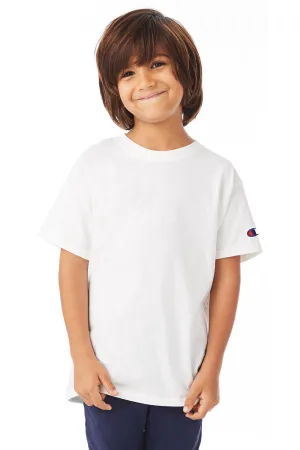 Champion Youth Short Sleeve Crewneck T-Shirt - White