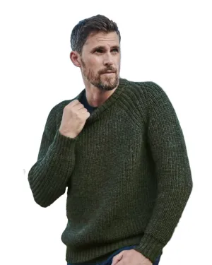 Vêtements Aran Woollen Mills Pull marin à col ras et manches raglan pour homme