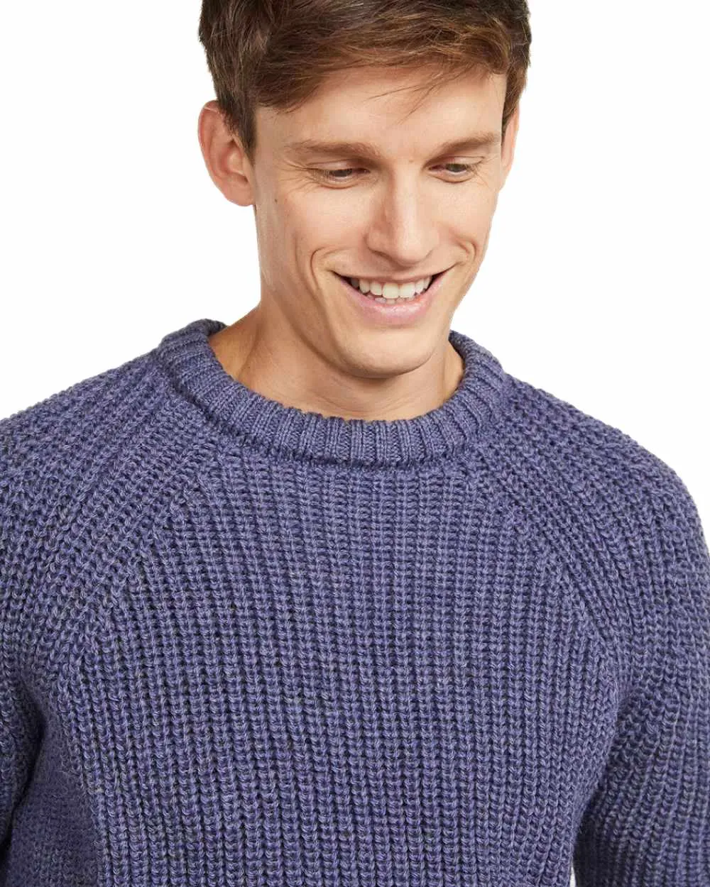 Vêtements Aran Woollen Mills Pull marin à col ras et manches raglan pour homme
