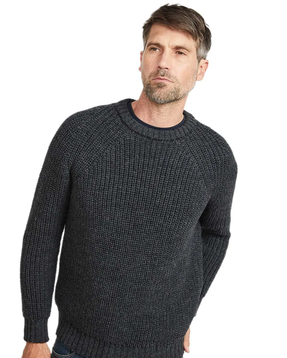 Vêtements Aran Woollen Mills Pull marin à col ras et manches raglan pour homme
