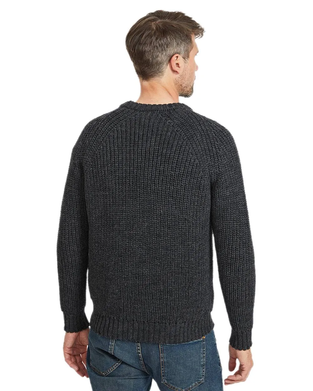 Vêtements Aran Woollen Mills Pull marin à col ras et manches raglan pour homme
