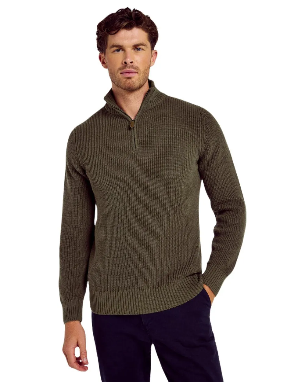 Vêtements Dubarry Pull à col zip pêcheur Portmarnock pour homme