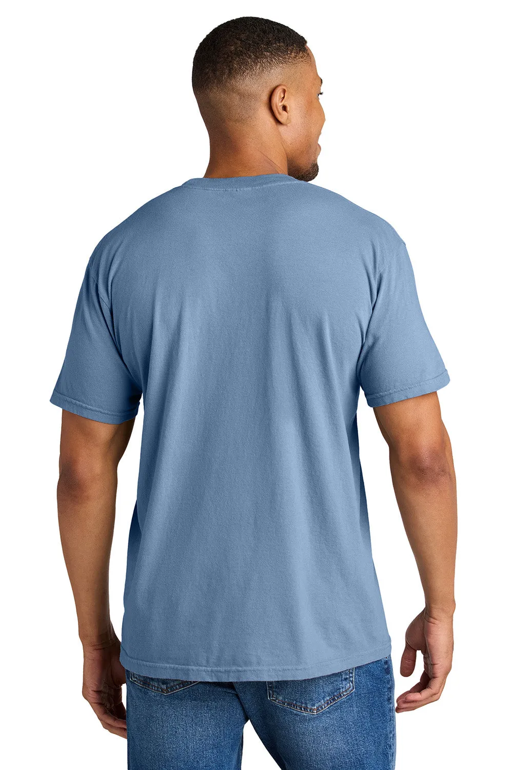 T-shirt à manches courtes pour homme Comfort Colors - Bleu denim lavé