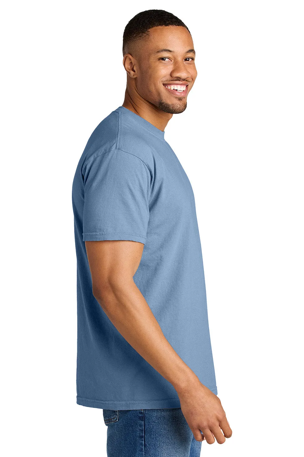 T-shirt à manches courtes pour homme Comfort Colors - Bleu denim lavé