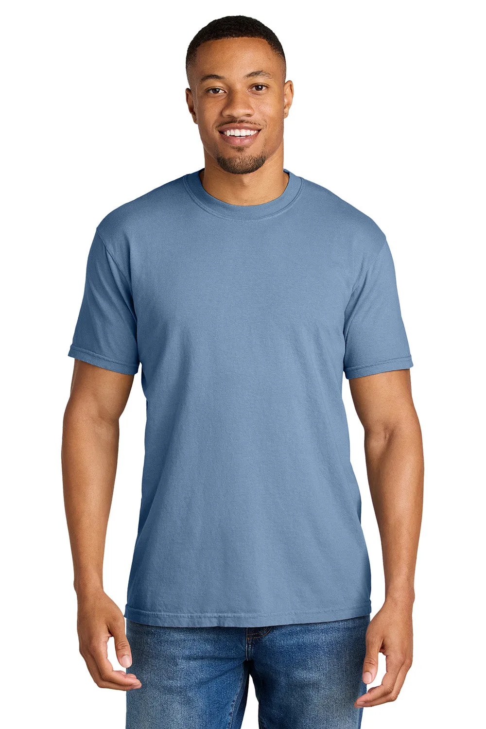 T-shirt à manches courtes pour homme Comfort Colors - Bleu denim lavé