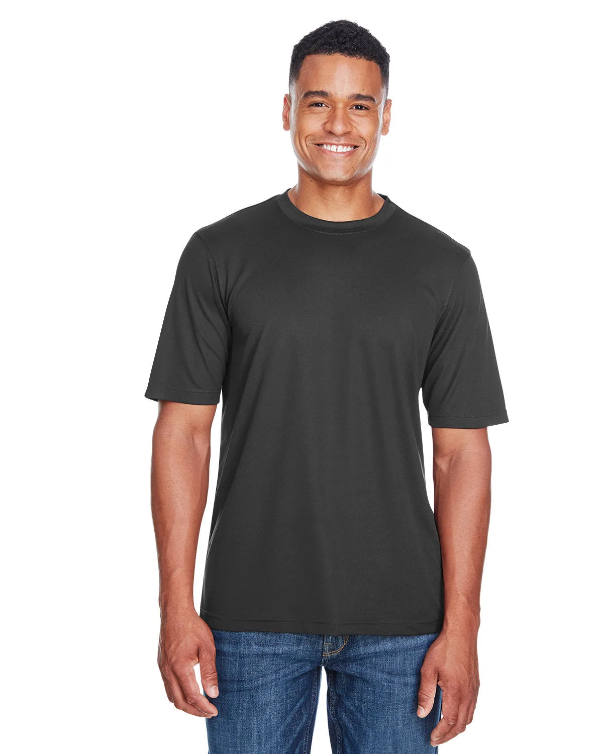 Core 365 88182 Col ronde performante en piqué pour homme