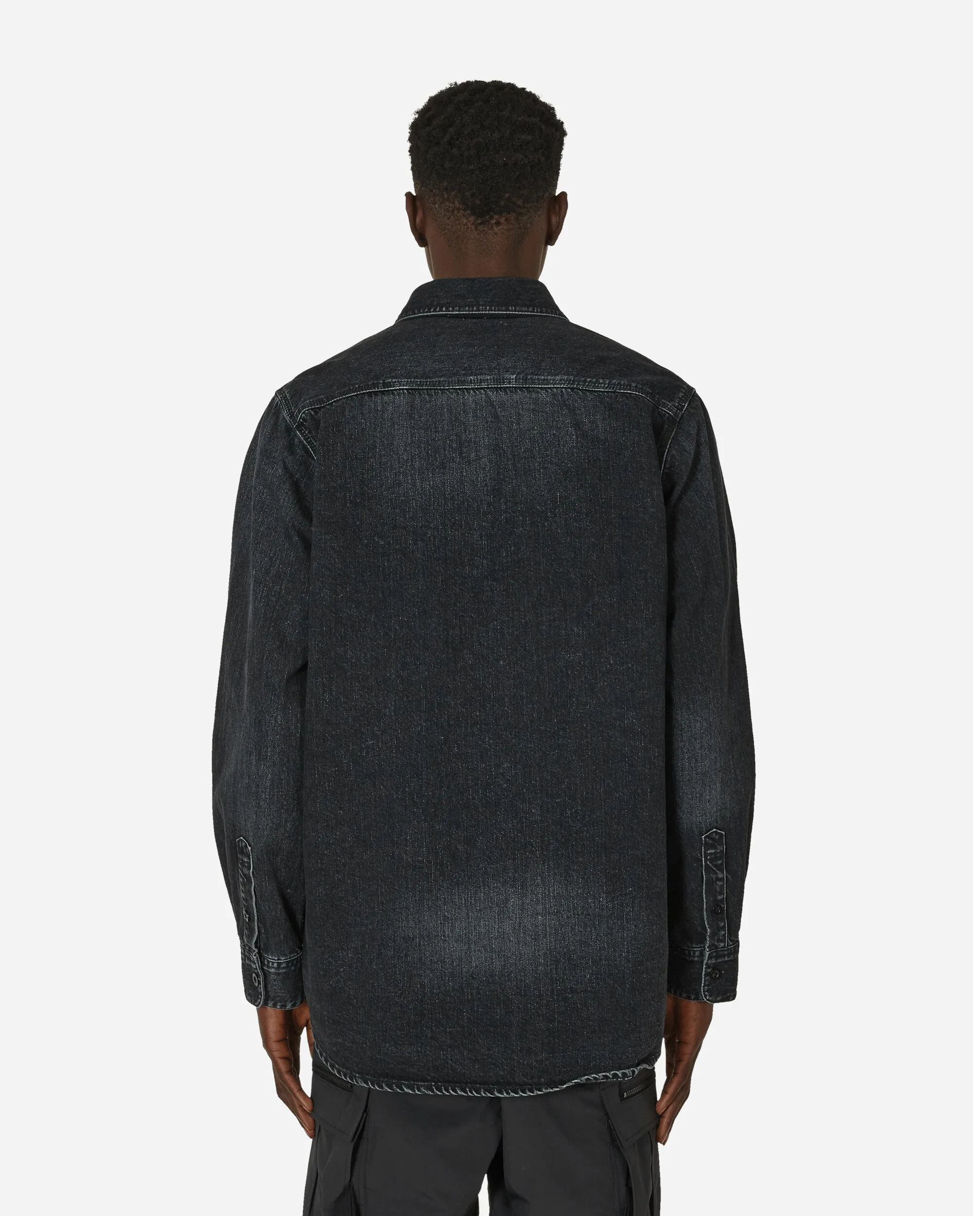 Chemise en denim noir