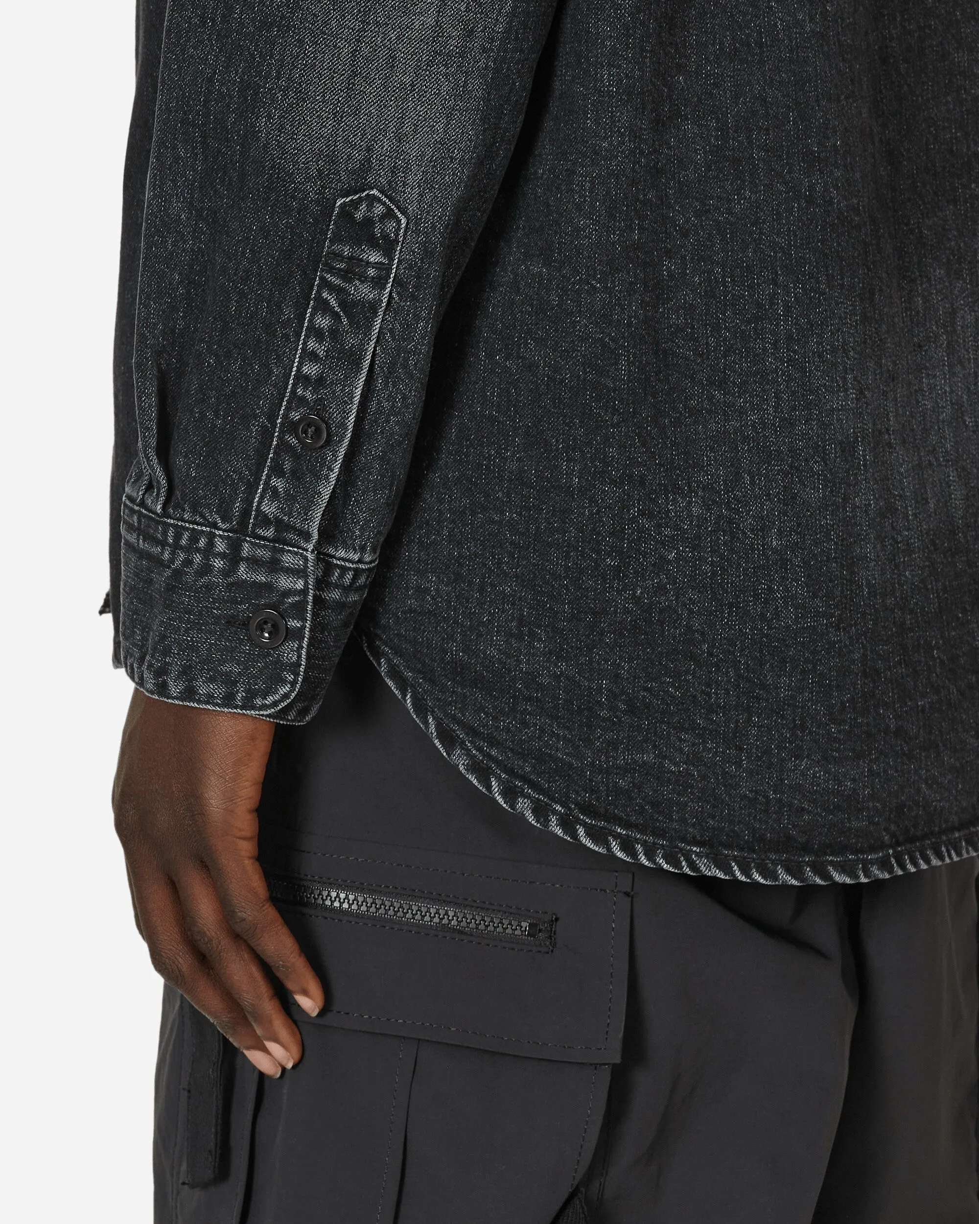 Chemise en denim noir