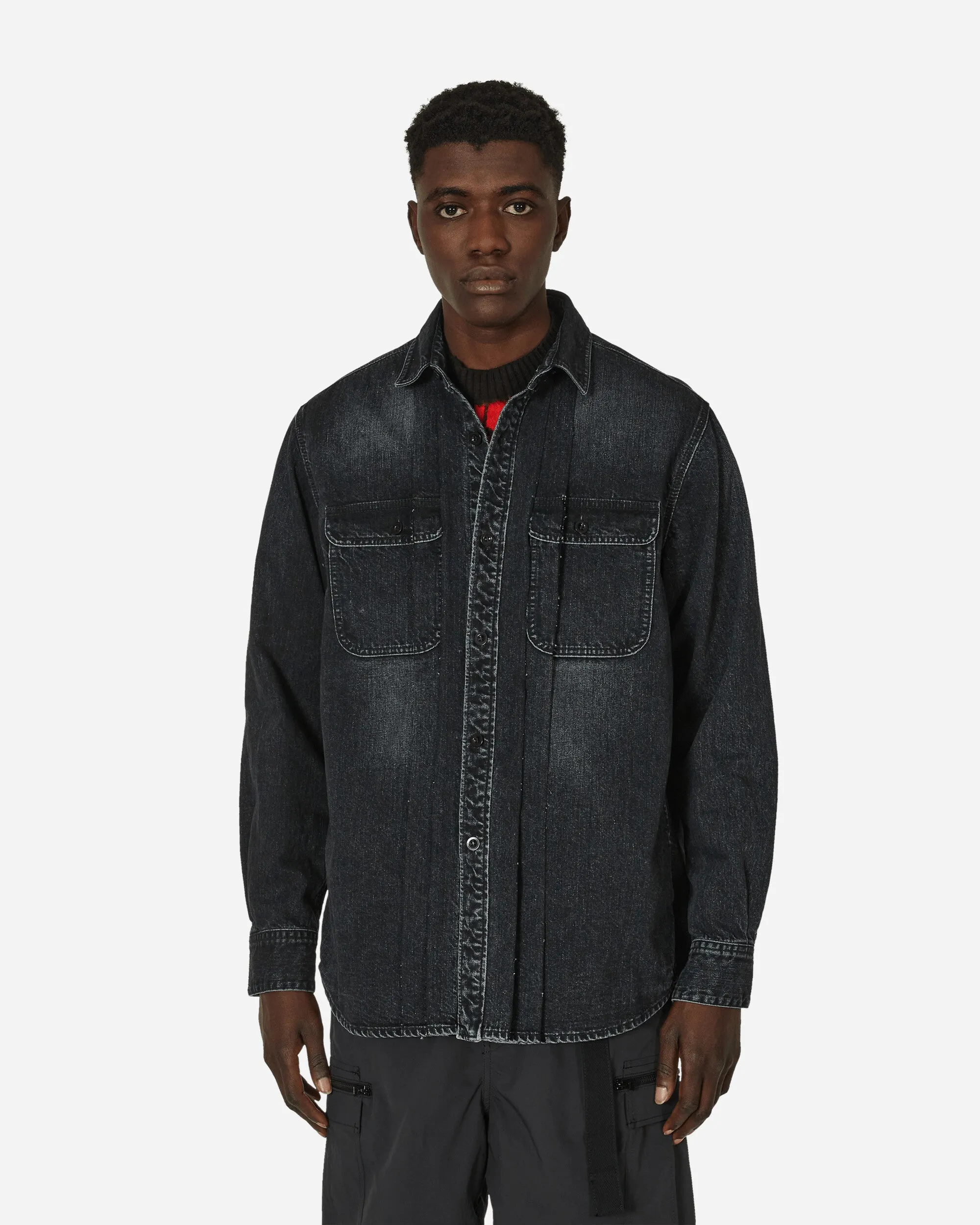 Chemise en denim noir