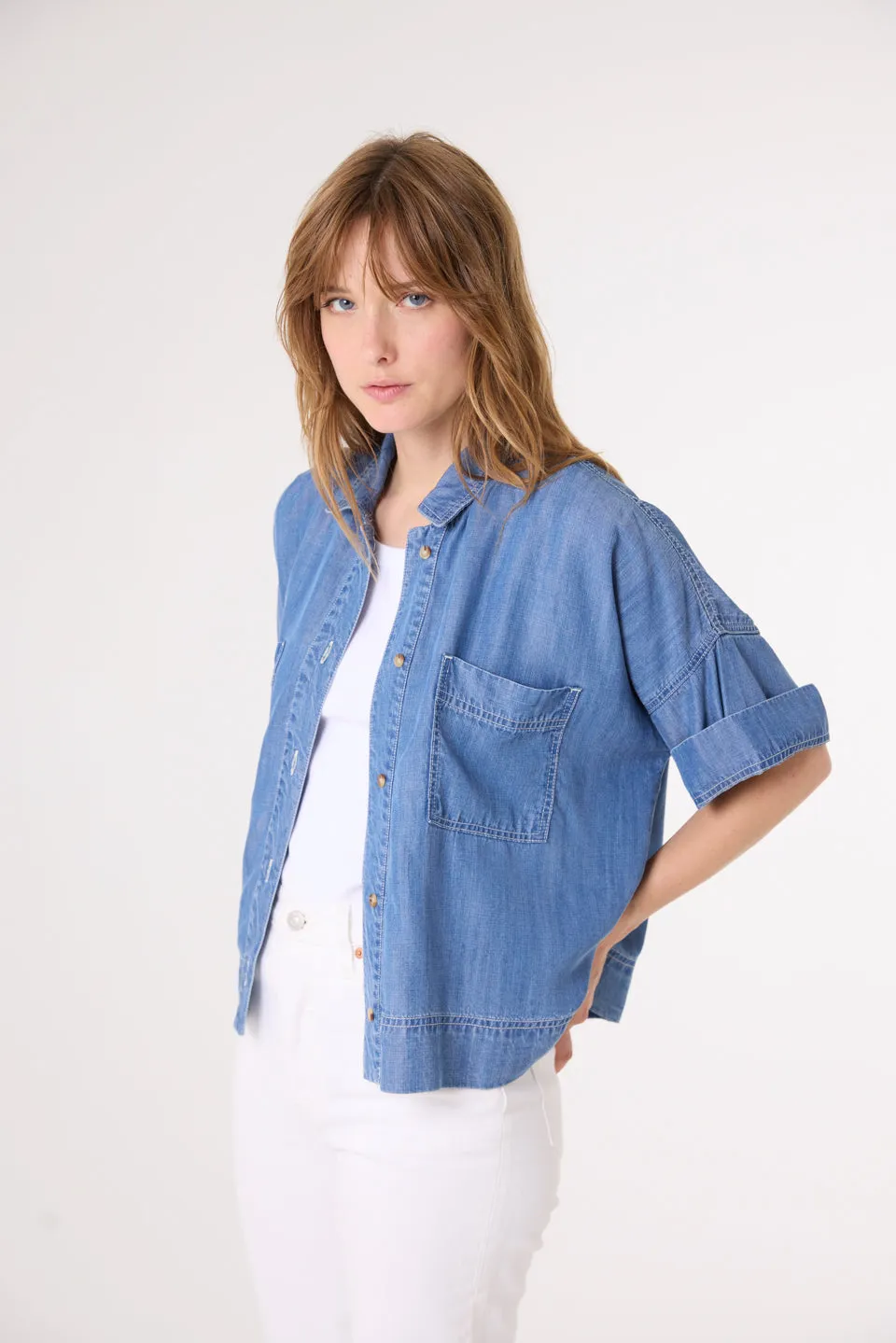 Chemise en Denim Jules Denim Indigo