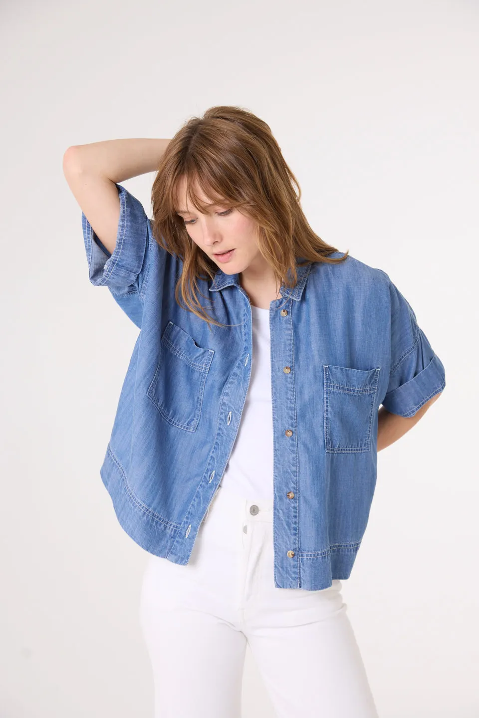 Chemise en Denim Jules Denim Indigo