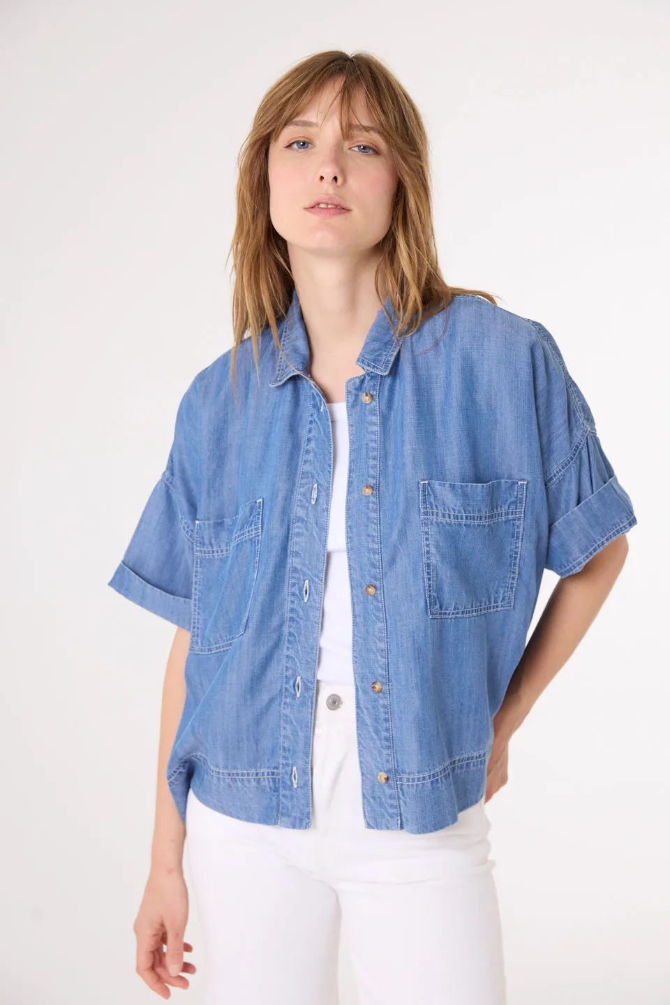 Chemise en Denim Jules Denim Indigo