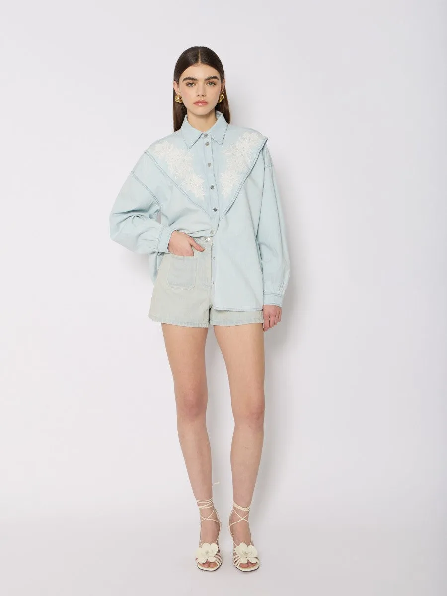 Short en Jean 20psasha Bleu Clair-Vêtements_Berenice