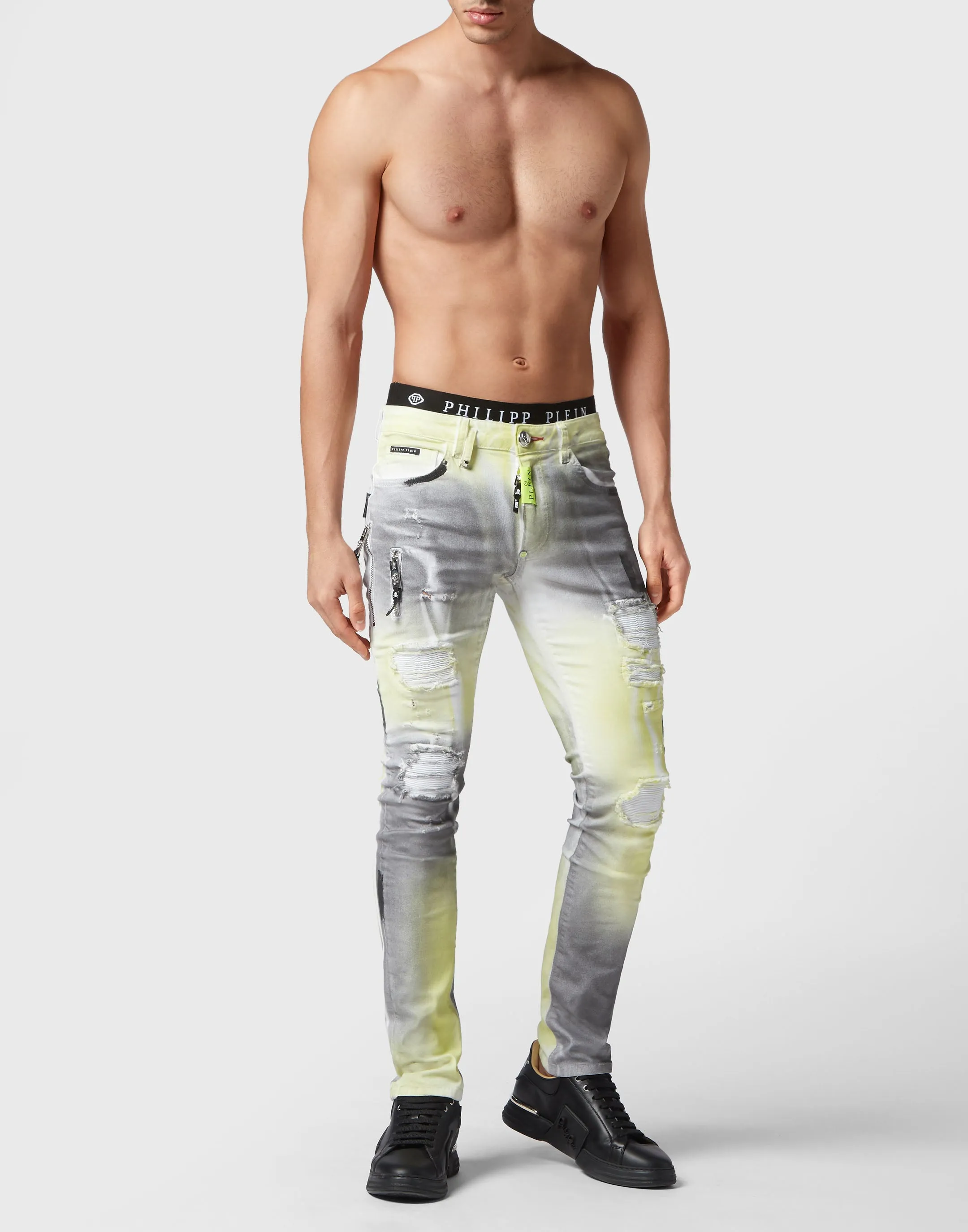 Pantalon en Denim Coupe Super Right
