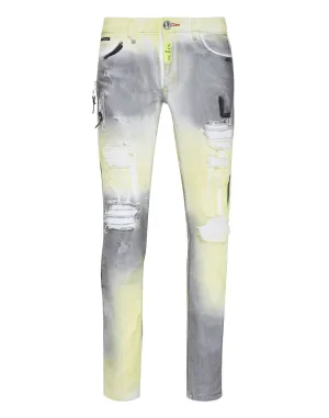 Pantalon en Denim Coupe Super Right
