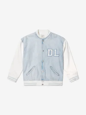 Veste bomber en jean pour enfants DL1961 en bleu